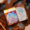50 Transparent Laser Fancy Tattoo Stickers Flowing Stickers Laser Three-dimensional Gold-plated Ancient Style Gu Card Holo