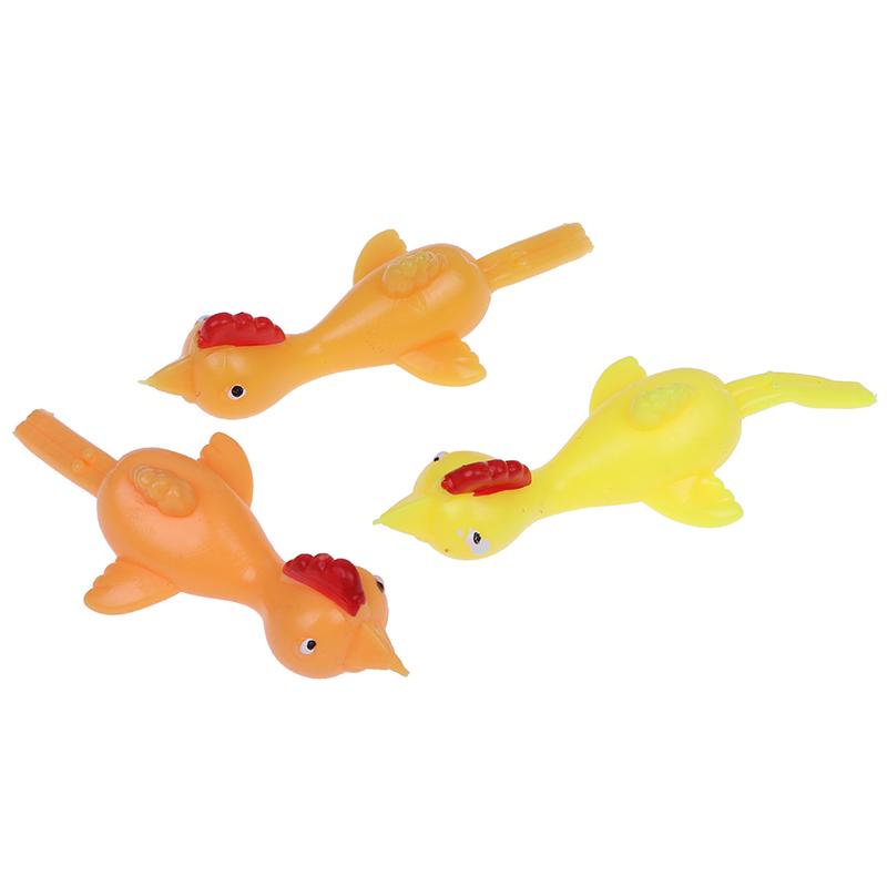 Novelty Funny Sticky Flying Rubber Sling Shot Chicken Flying Finger Toys_CW Novelty Funny Sticky Flying Rubber Sling Shot Chicken Flying Finger Toys_CW