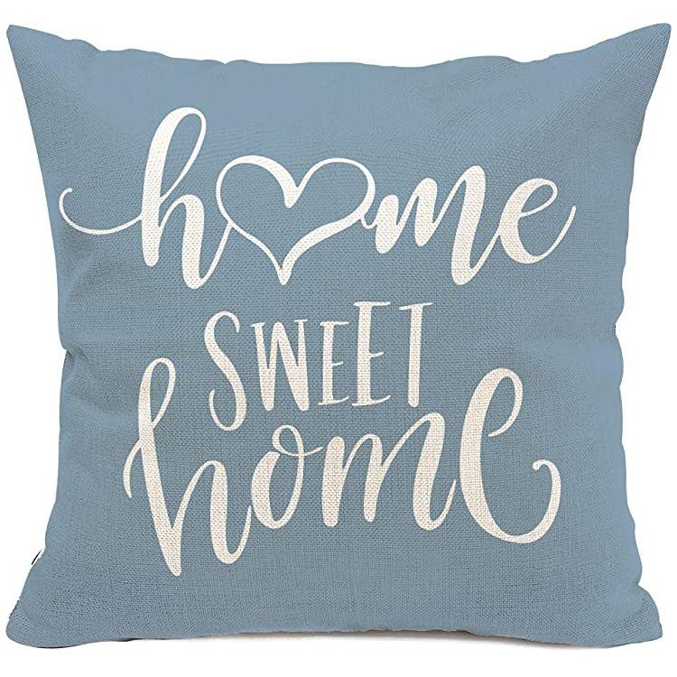 Striped Pillowcase Home Decoration Linen Pillow Cushion Waist Mat Sofa Pillowcase Geometric Abstract
