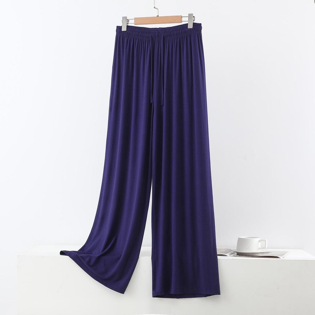 Women's Plus Size High Waist Modal Wide Leg Summer Pants