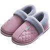 Waterproof leather surface, non-slip and warm home indoor cotton slippers, bag heel comfortable cotton mop home cotton shoes