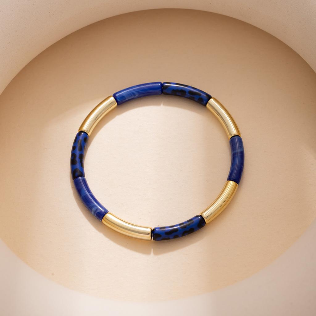 Módní leopardí potisk Personalizovaný bambusový náramek Vysoká kvalita kovový styl Módní náramek Retro vynikající náramek