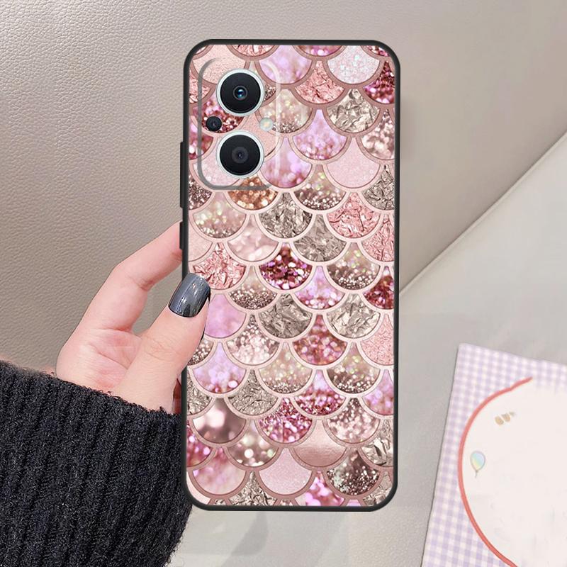 Love Rose Gold Style Funda For OPPO Reno 13 11 12 14 Pro 13F 14F 12F 11F 7 8 Lite OPPO Find X5 X6 X8 X9 Pro Case