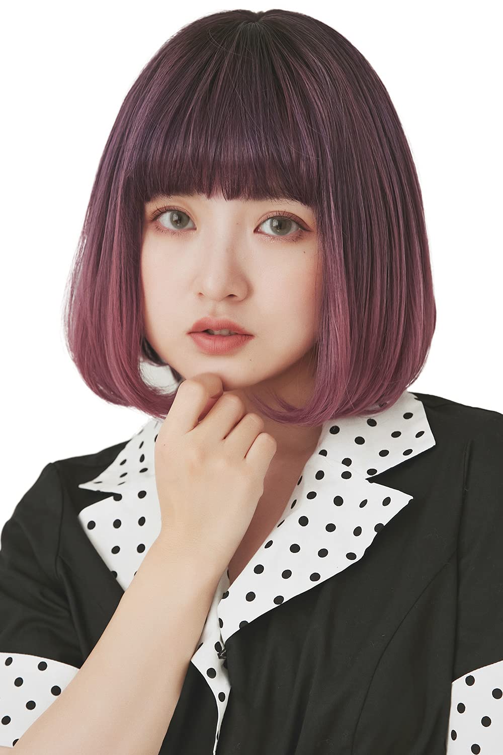 

Медицинский парик Brightlara, Полный парик, Короткий боб, Ручная работа, Короткий боб, выглядящий естественно (hf1447-TMB)