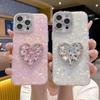Heart Rhinestone Shell Pattern Phone Case for iPhone 17 Pro Max/15 Pro/IP11