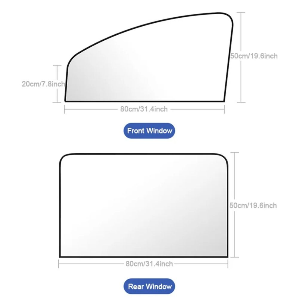 Double Sided Magnetic Car Curtain Magnetic Opaque Car Sun Shade Car Side Window Curtain  Sedan