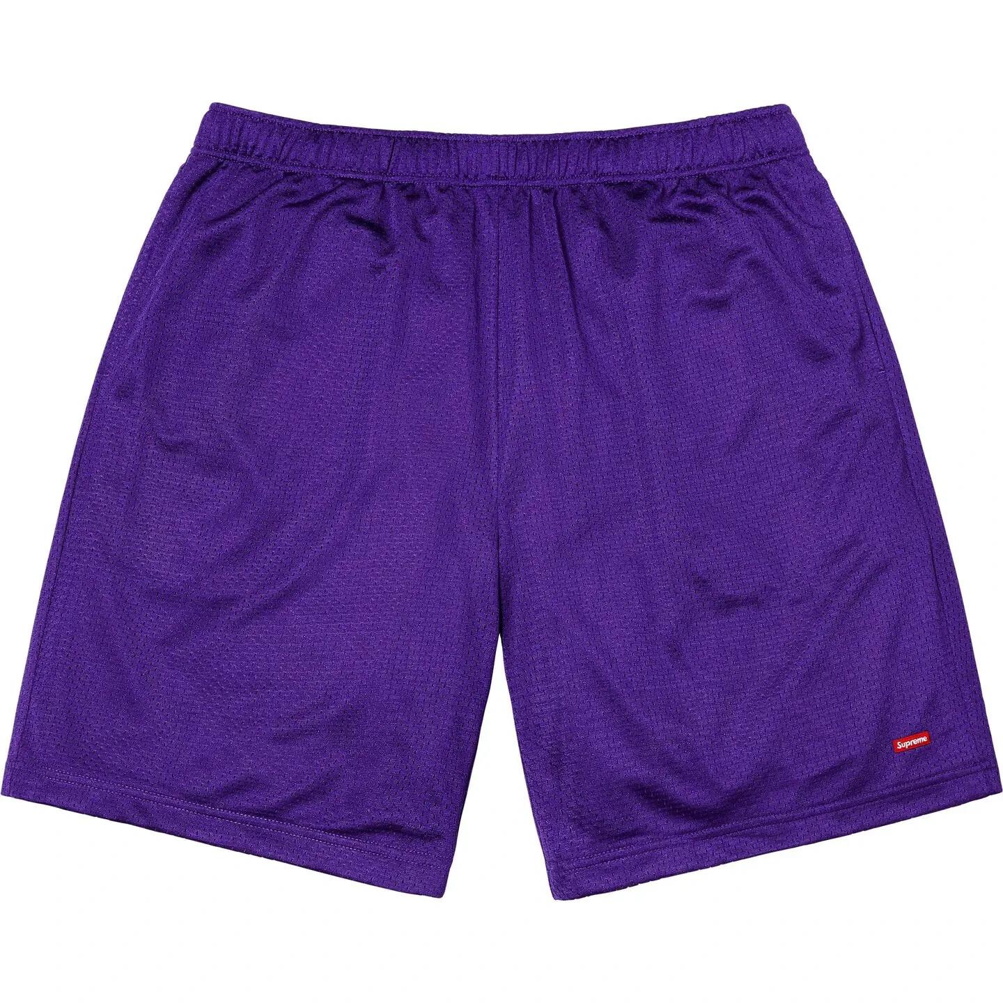 Supreme Small Box Baggy Mesh Short Purple M