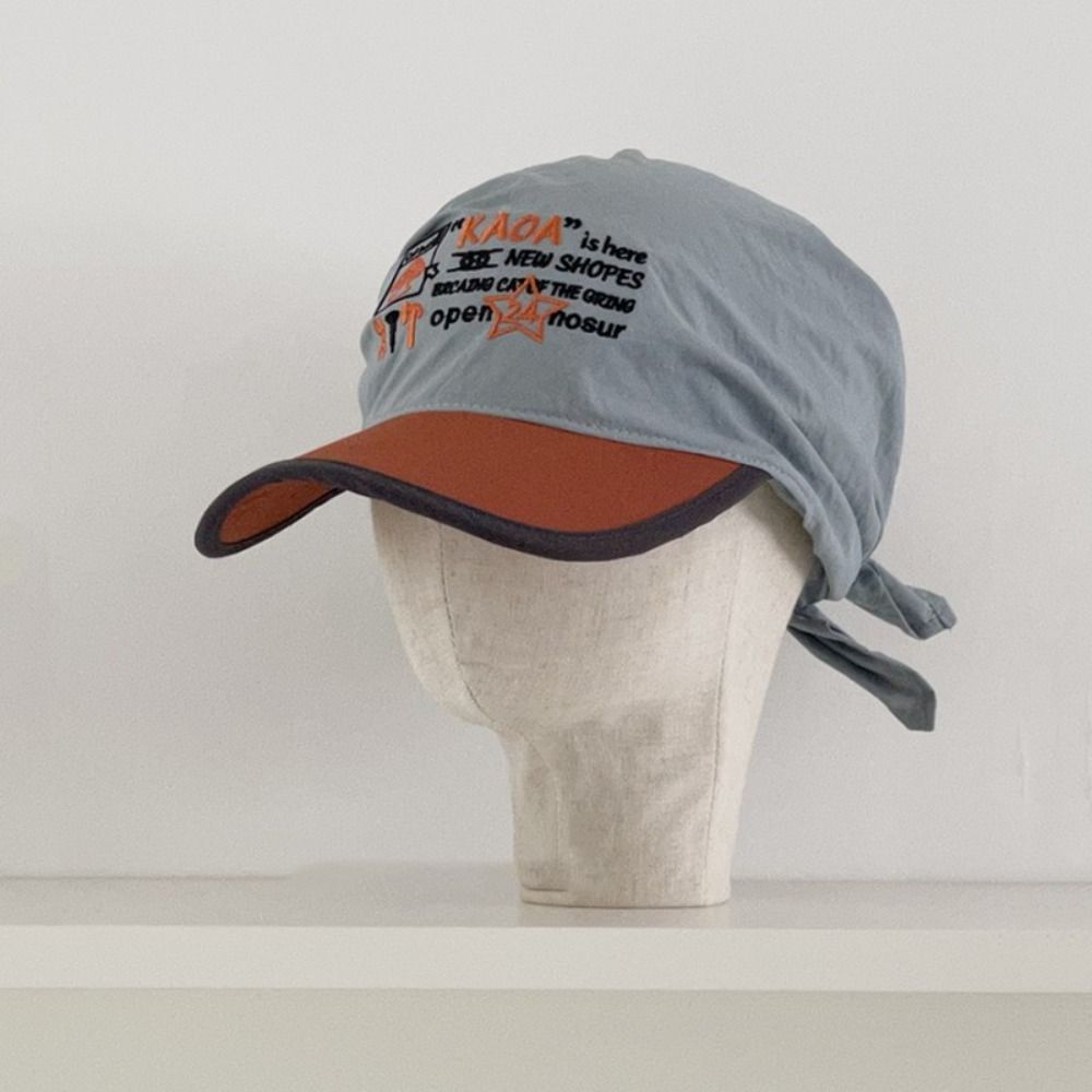 Sonnenschutz Kopftuch Baseballkappe Dreieckstuch Schirmmütze Sommer Buchstaben Baseballkappe Mädchen