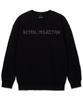 ASTRAL PROJECTION Ancient Monk Loose Fit Sweatshirt_Black
