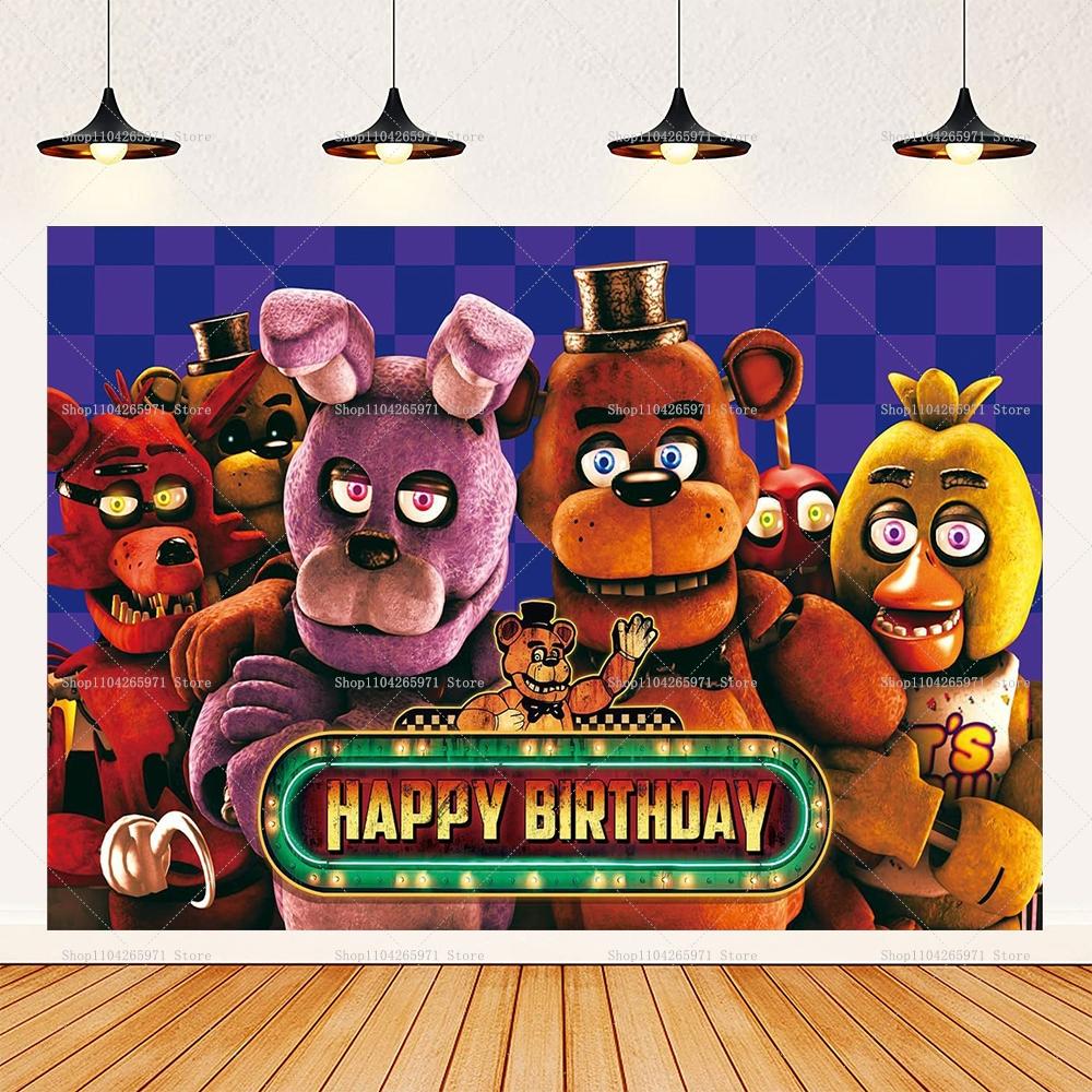 Children's Party Photo Fund with Theme Five Nights At Freddy's, Children's Party Decoration