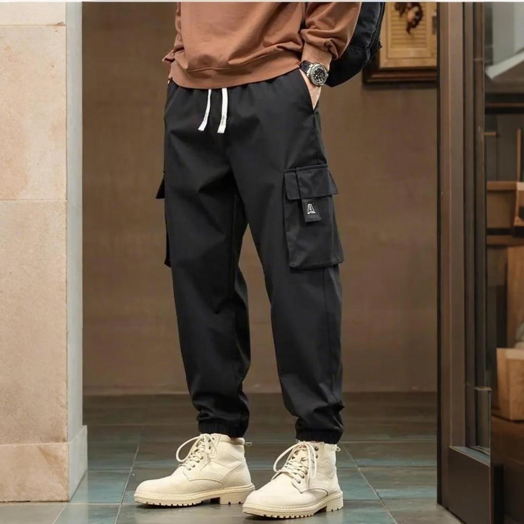 Salopette multi-poches pour hommes, pantalon ample de printemps et d'été, nouveau pantalon de sport décontracté