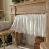 100% Cotton Vintage Embroider Fabric Blackout  Short Curtains Kitchen Bedroom Bathroom Cabinet Home Decor Rod Pocket Cafe