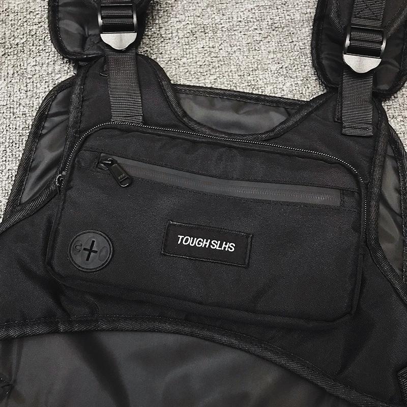 Waterproof Functional Chest Rig Bag, Outdoor Tooling Vest Bag Hip-hop Handsome Portable Waistcoat Chest Pack