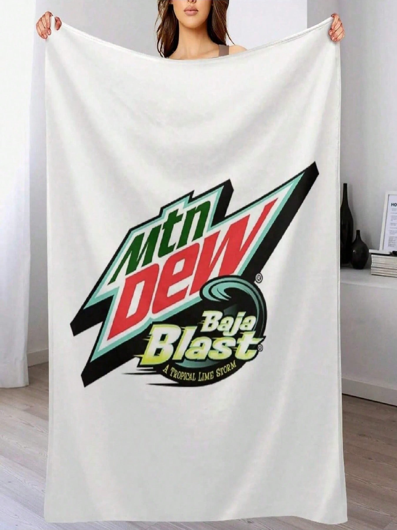 Baja Blast T-ShirtBaja Blast Throw Blanket Single Sofa Throw Quilt Furry Blankets S