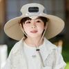 with Cooling Fan Sun Hat Wide Brim Kids Fisherman Hat New Outdoor Sunshade Hat