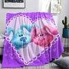 1 Manta de Franela con Estampado de Blue's Clues, Alta Calidad para Todas las Estaciones, Decoración del Hogar, Calidez y Comodidad, Perfecta para Regalos de Navidad