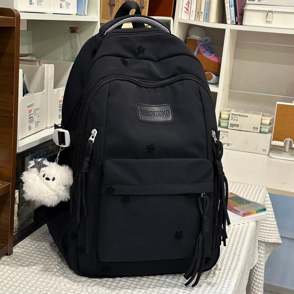 Schoolbag Fashion College Wind ins Large Capacity Star Female Backpack Junior High School Student School Bag Female Travel Backpack