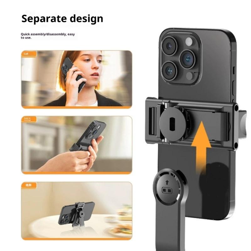 Mobilní video stabilizátor Kompatibilní s Bluetooth Selfie tyč Stativ Stabilizátor Pro chytrý telefon Vertikální držák