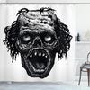 3D Halloween Theme Shower Curtain Horror Bloody Hands Black Bathroom Curtains For Halloween Party Waterproof Fabric With Hooks