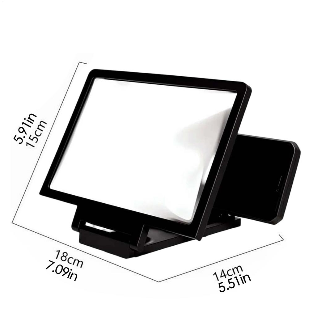 Screen Magnifier HD Screen Magnifying Glass Eye Protection Lightweight Portable Screen Enlarge Magnifier Phone Holder