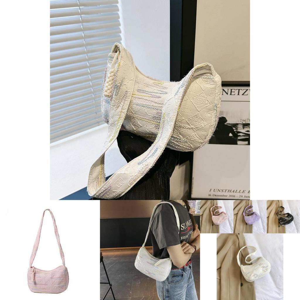 Chic And Minimalist New Moon Shoulder Bag For Summer With Spacious Design For Daily Use