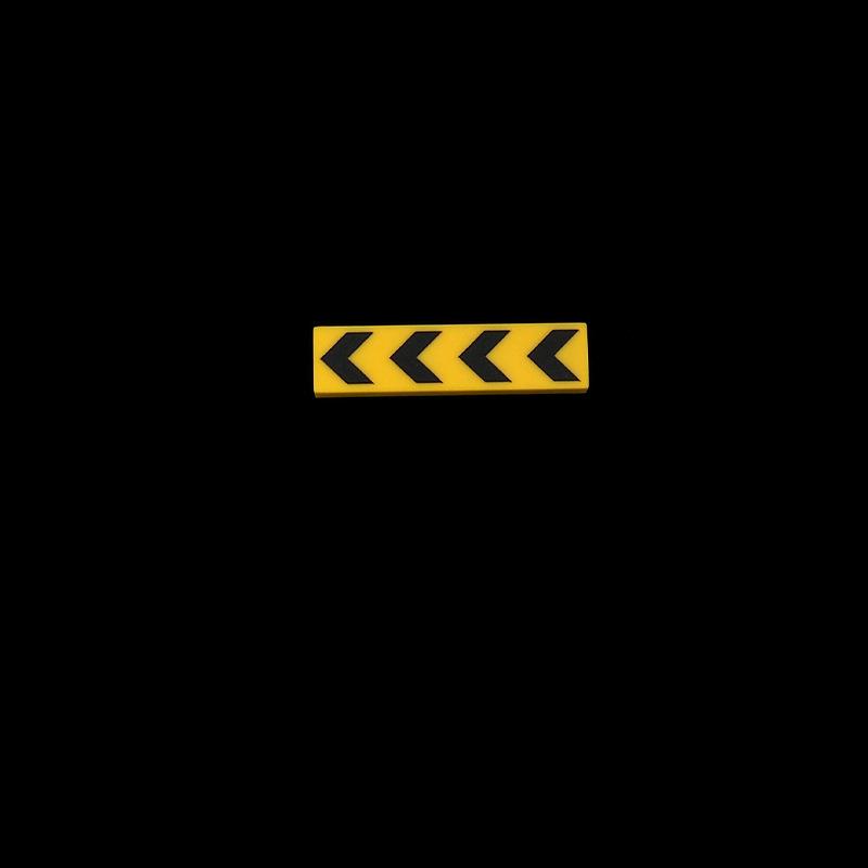 

MOC 10PCS Printed 2431 Indicator Arrow Yellow Pattern Construction Bricks Warning Reminder Works With Accessories Kids DO IT YOURSELF Playthings