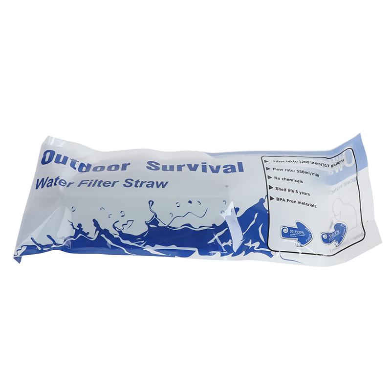 Taşınabilir Hayatta Kalma Su Filtreleme Pipeti Arıtıcı Şişe Kamp Acil Durum Dış Mekan