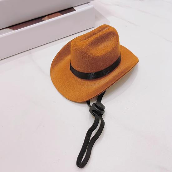 Pet Cowboy Hat Mini Pet Cosplay Cap Dress-up Bandana Scarf Halloween Costume Accessories for Small Medium Dogs Cats Party Decoration