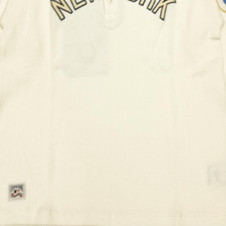 New Era Logo Letter Crew Neck Long Sleeve T-Shirt Unisex Tops Off-White 14450499