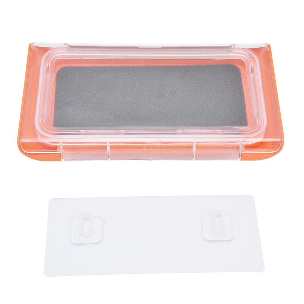 Shower Phone Holder Waterproof Bathroom Phone Box 360 Degree Rotation Wall Mounted Phone CaseBlack