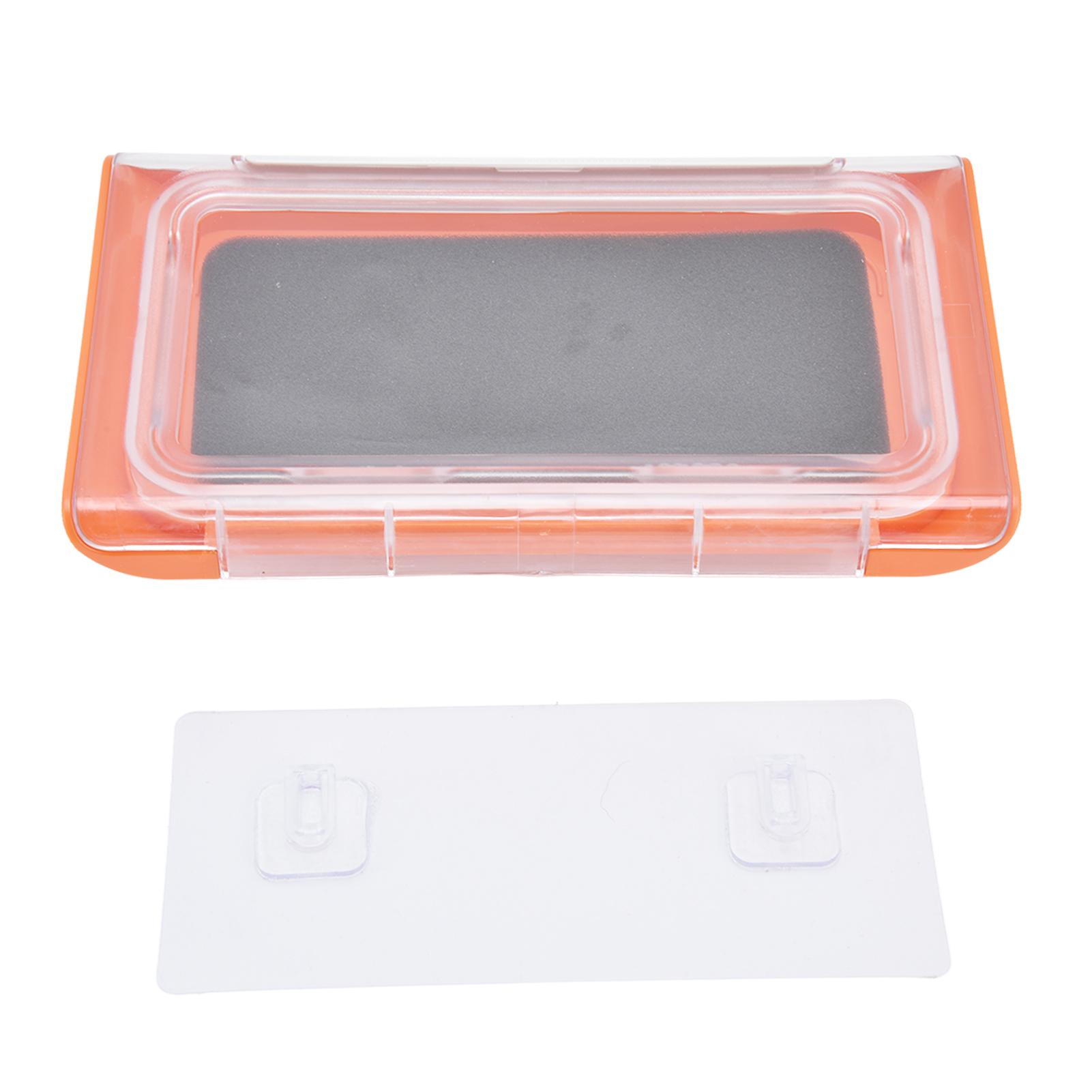 

Держатель для телефона в душе, водонепроницаемый, в ванной комнате, телефонная будка, вращающаяся на 360 градусов, настенный чехол для телефона, черный оранжевый