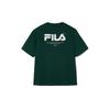 FILA T Shirts Unisex Dark Green Crew Neck Moderate Straight Fit FS2RSH2103XDGR