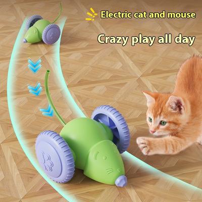 New Interactive Cat Toy Electric Mouse Car Automatic Teaser Pet Toys with Intelligent Obstacle Avoidance Pet Toys for Kittens