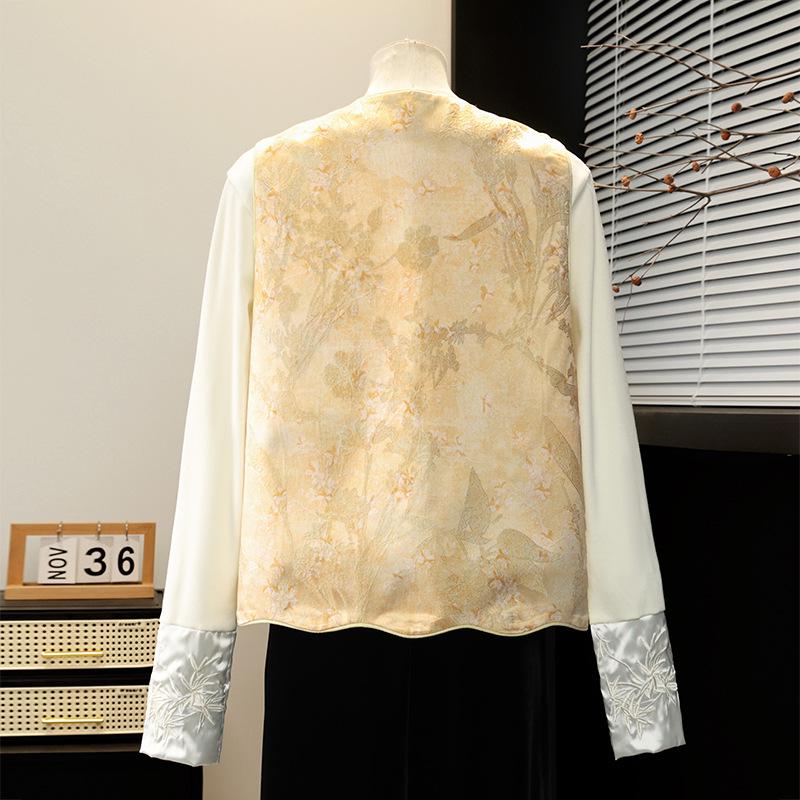 Dignified and Elegant 50s-style Sleeveless Vest for Middle-Aged Women - Spring/Autumn Fashion