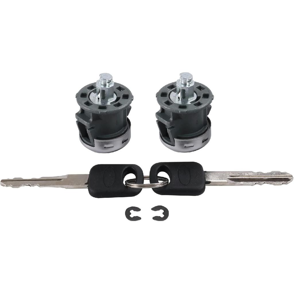 Door Lock Cylinder Compatible with 1997-2011 Ford F-150 F-250 Expedition | with Key, Replacement for 1997-2016 Ford F-250 F-350 F-450 F-550 Super