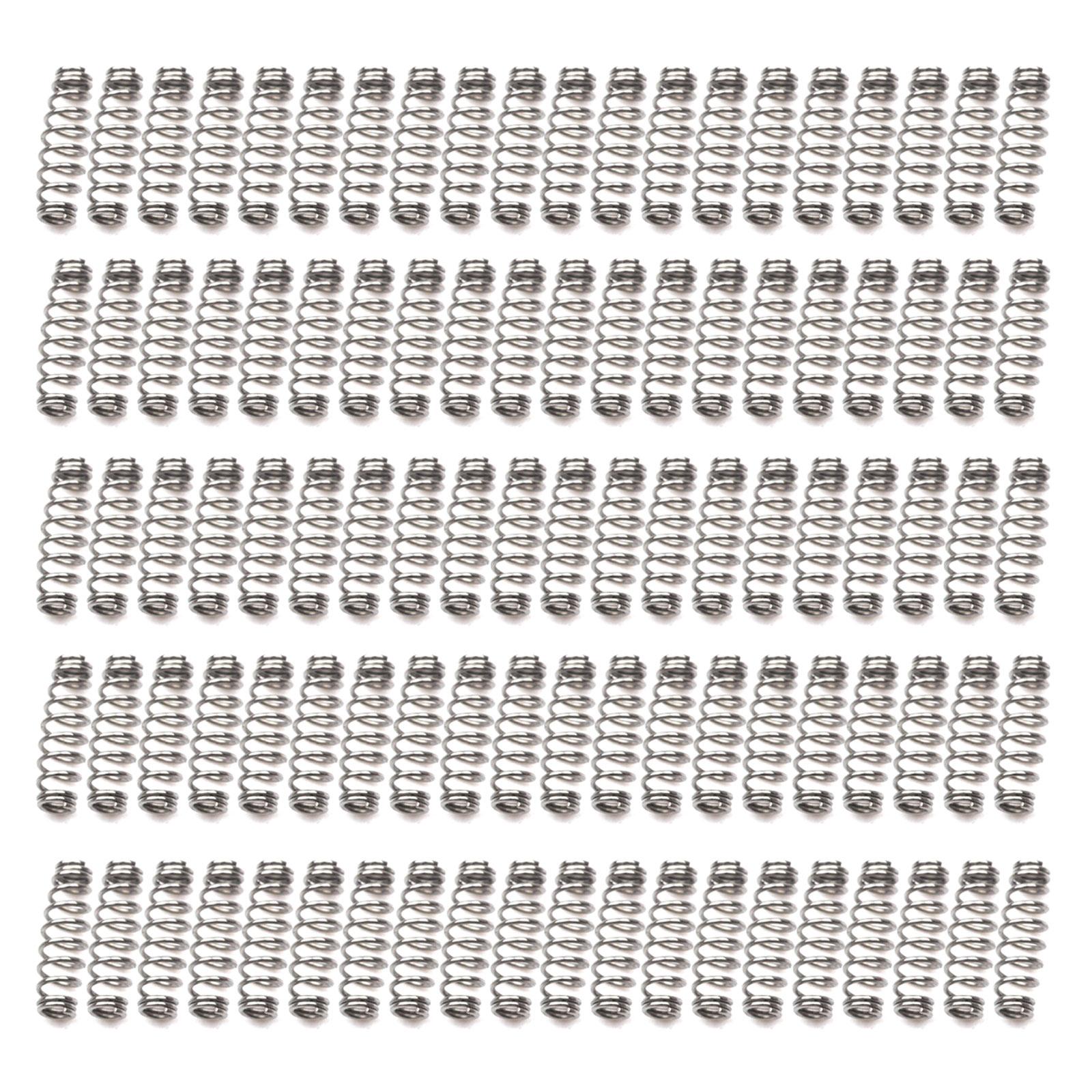 

100Pcs Twist Fishing Hook Metal Spring Fishing Hook Barbed Swivels Spring for Saltwater Fishing S