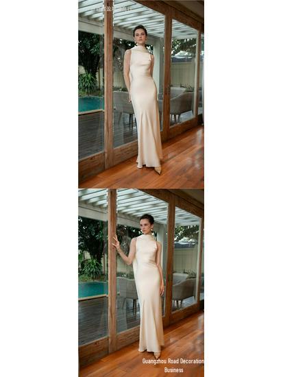 Elegant Summer Satin Evening Gown - Sexy European & American French Style Long Dress for Women