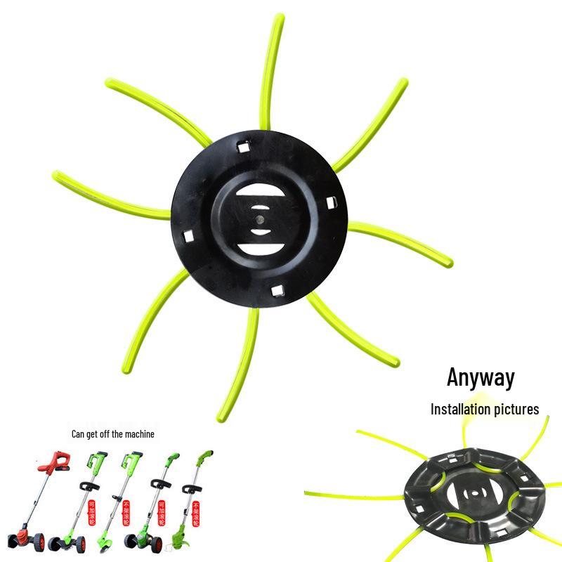 Rechargeable Lithium Battery Lawn Mower with Wheels - Compact Weeding Tool