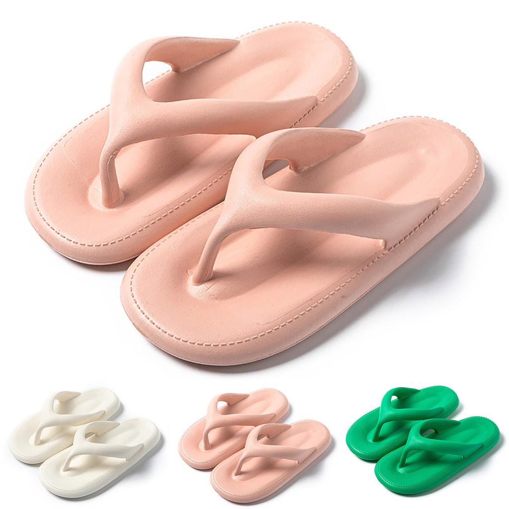 Women Flip Flops Size 8 Arch Support Women Flip Flops Fashionable Simple Solid Color Pattern Flat Bottom SandáLias Femininas