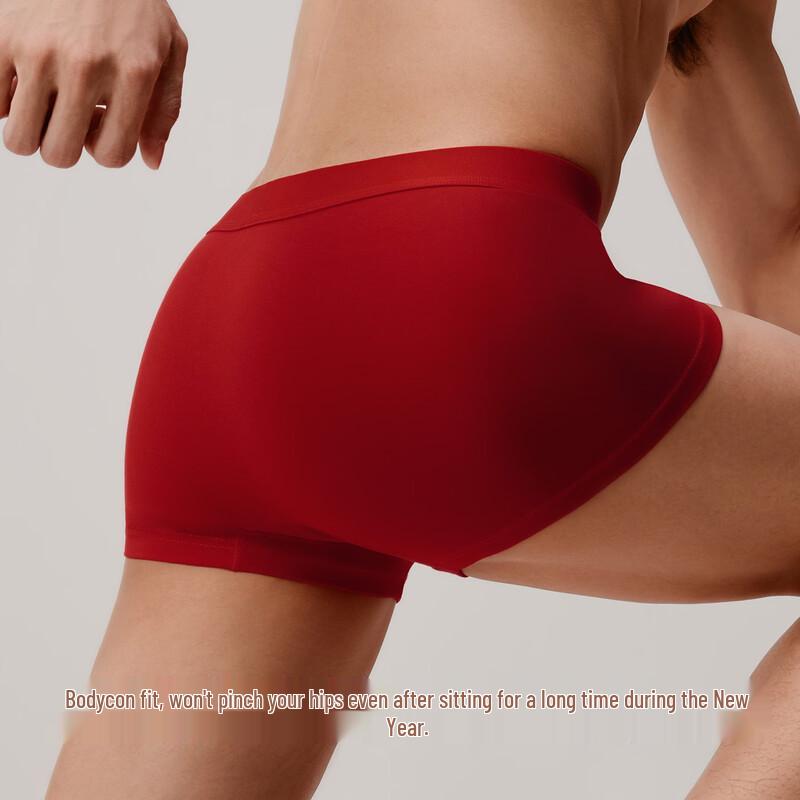 Men's Pure Cotton Antibacterial Boxer Briefs