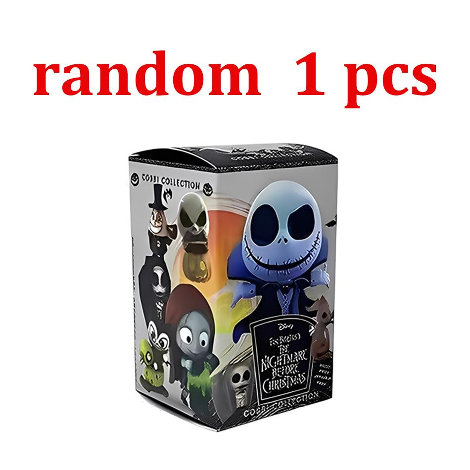 Рождественская Ночь Шрамов в стиле Q-version, Слепая Коробка, Скелет Джек, Король Тыкв, Свадебный, Ручная работа, ПВХ Модель, Модная Рождественская Слепая Коробка