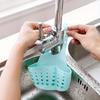 Kitchen Sink Holder Hanging Drain Basket Adjustable Soap Sponge Shelf Organizer Bathroom Faucet Holder Rack Kitchen Accessories
