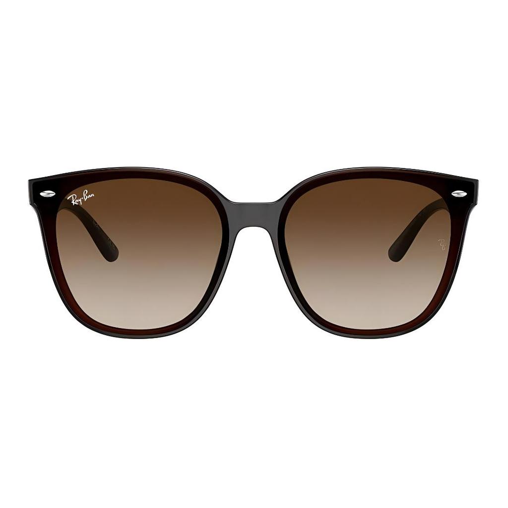 Ray-Ban Brand Logo Square Sunglasses Unisex Couple Brown