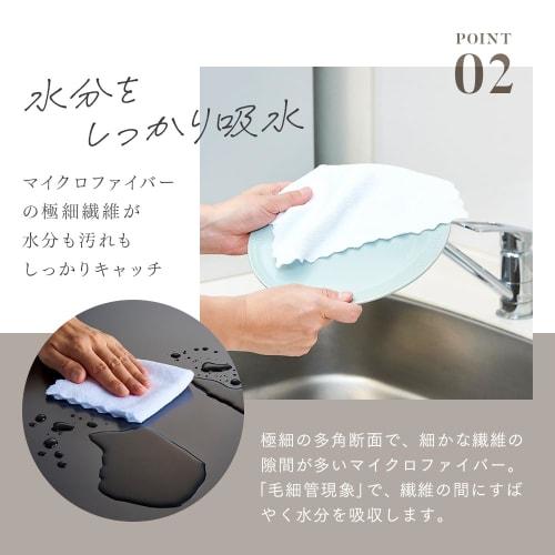 Aimedia Disposable Microfiber Cloths, 40 Sheets (20 Sheets X 2 Boxes), 23 X 23cm, Tissue-Like Cleaning Cloths, Multi-Purpose Dishcloths, Disposable, U