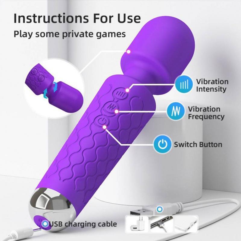 Silent Silicone AV Vibrator: Variable Frequency Massager for Women, Second Climax Self-Pleasure Toy, Erotic Jumping Egg