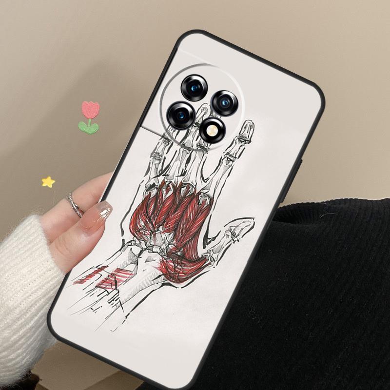 Human Anatomy Case For OnePlus 10 Pro 8T 10T 15 13 12 11 13T 13R 12R Nord CE 5 2 3 4 Lite N20 N30 Cover