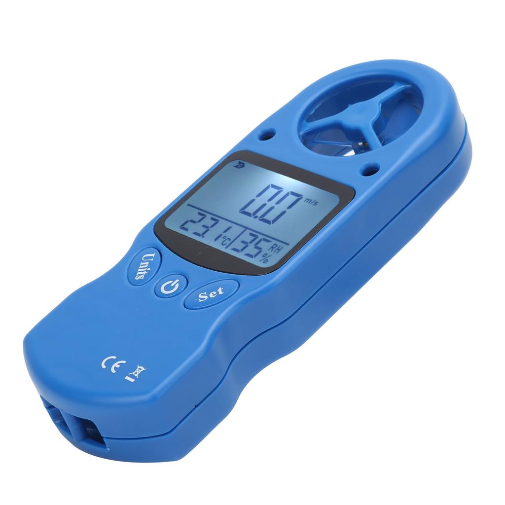 Mini Handheld Digital Anemometer Wind Speed Meter 0 30m s Temperature Gauge Tester