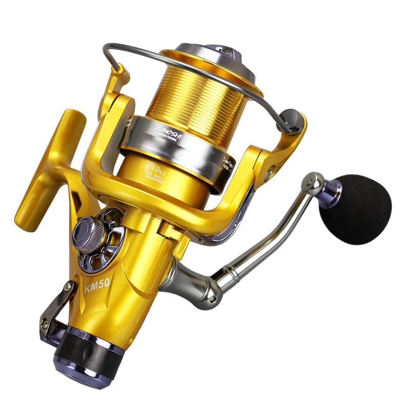 Full Metal Long Cast Spinning Reel High Quality Professional Saltwater Waterproof Model KM50