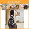 Stylish Comfortable Nylon Backpack For School Travel Unisex Casual Use In Black White Pink