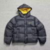 Giacca Imbottita con Cappuccio Streetwear da Uomo in Cotone Vestibilità Larga Calda Invernale Casual per Ragazzi